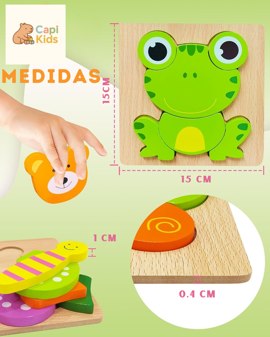 Rompecabezas Rana- 6 piezas