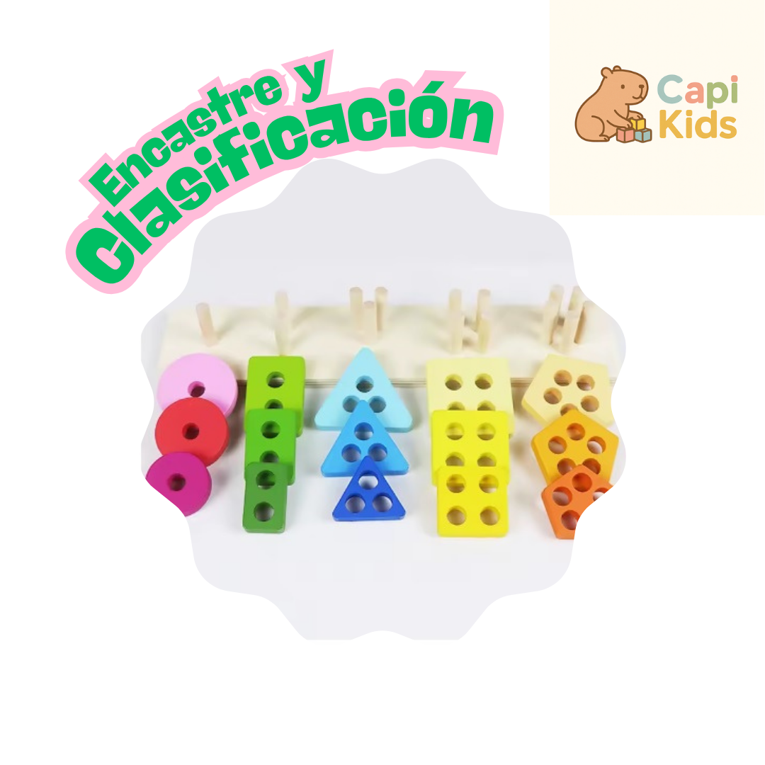 Encastre y clasificación - Montessori