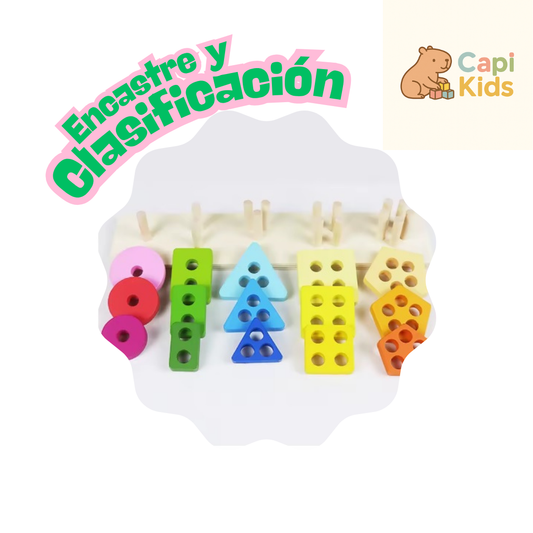 Encastre y clasificación - Montessori