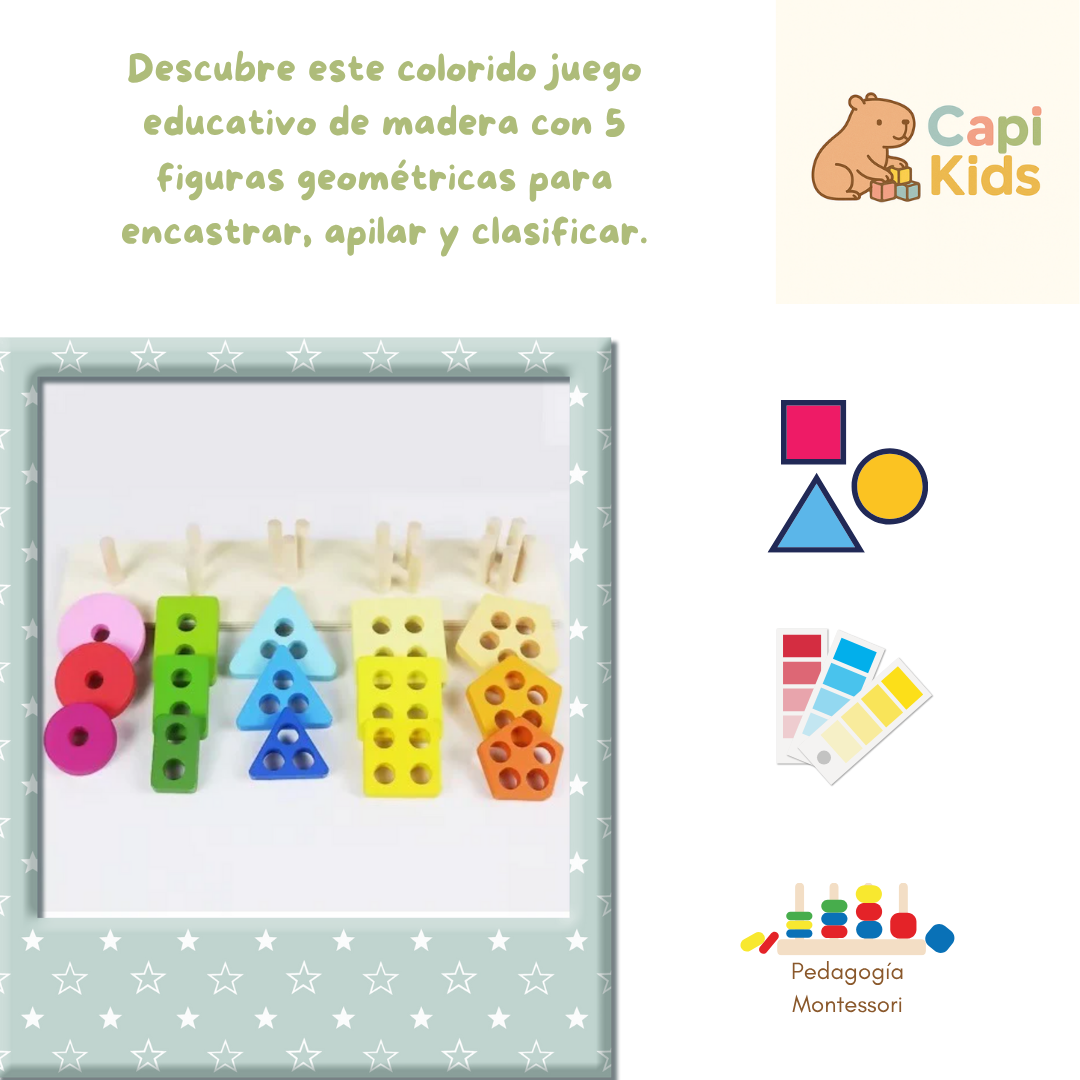 Encastre y clasificación - Montessori