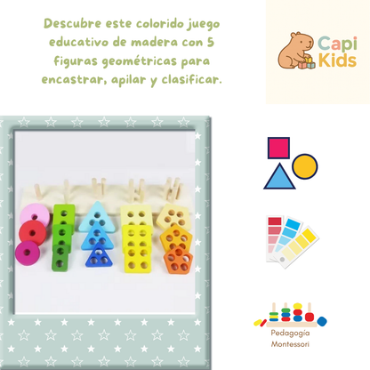 Encastre y clasificación - Montessori