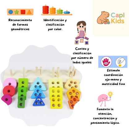 Encastre y clasificación - Montessori