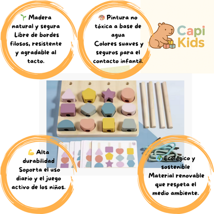 Enhebrar 3 en 1 - Montessori