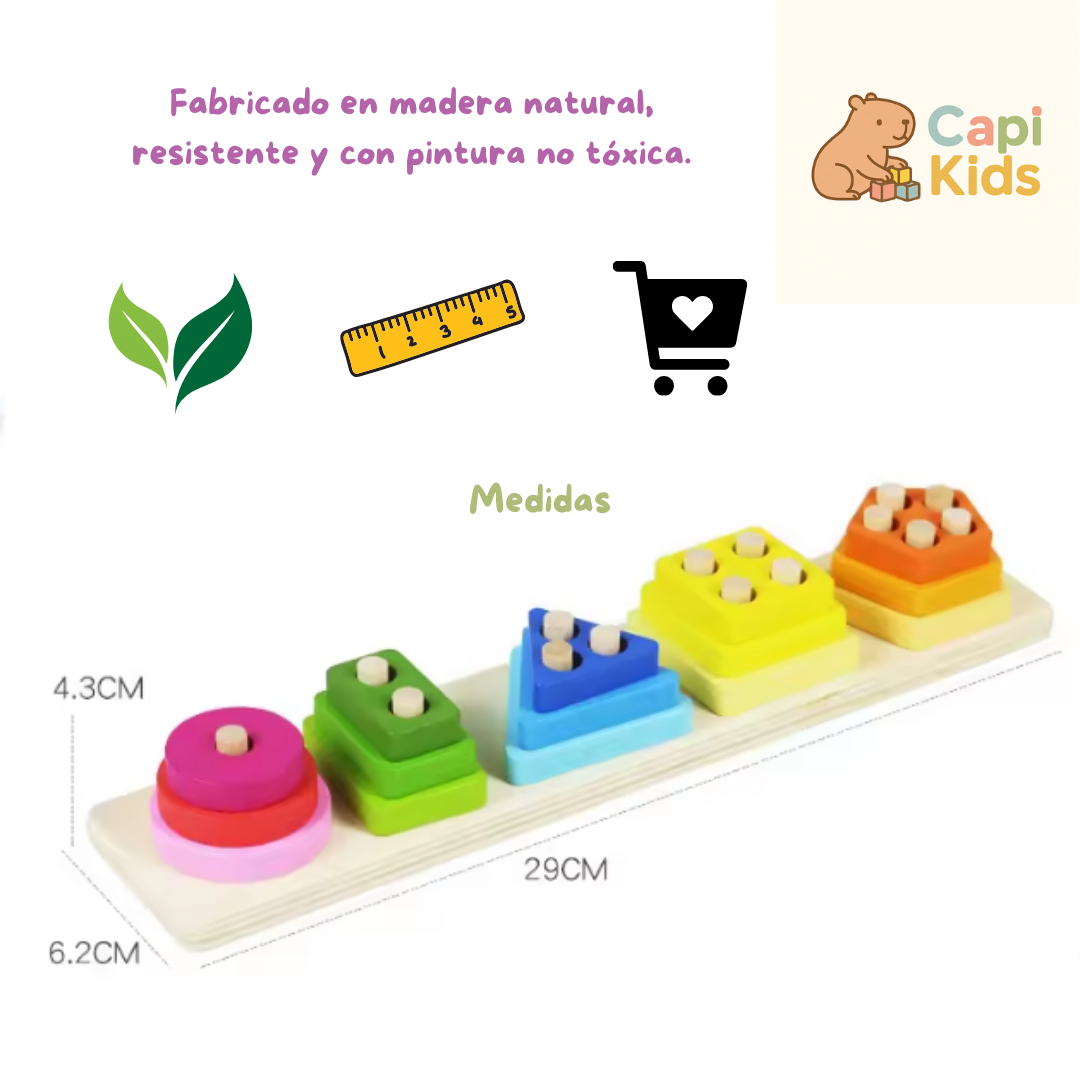 Encastre y clasificación - Montessori